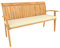 POKAR Bankauflage Bankkissen mit Abnehmbarem Bezug Sitzkissen für Bank Sitzbank Sitzpolster Bankpolster Stuhlkissen Gartenbank (110 x 50 x 5, Beige)