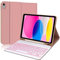 IVEOPPE Custodia Tastiera ipad 10 Generazione 2022 10.9, Cover iPad (A16) 11 Generation con Tastiera, Italiano QWERTY Tastiera Retroilluminato Bluetooth Staccabile Magnetica con Portapenna, Oro Rosa