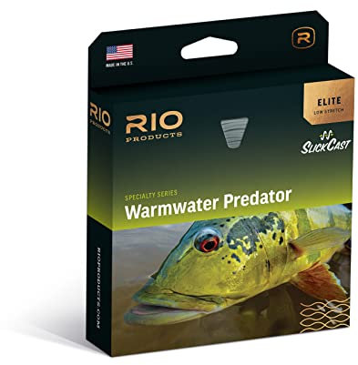 RIO Products Elite Warmwater Predator Süßwasser-Fliegenschnur, entworfen zum Werfen großer Fliegen, großer Mund und Pfauenbarsch, WF6F