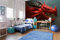 Vlies Fototapete ROTER DRACHE 375 x 250 cm (inkl. Kleister) - Vlies Tapete, Wandtapete, Wandbilder - Tapete für Wohnzimmer Schlafzimmer, Büro, Küche - Montagefertig
