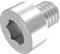 SECCARO Zylinderschraube M8 x 10 mm, Edelstahl V2A VA A2, DIN 912 / ISO 4762, Innensechskant, Vollgewinde, 20 Stück