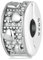 Breloque en forme de fleur en argent sterling 925 pour bracelets Pandora, Or rose Cristal Émail Or rose