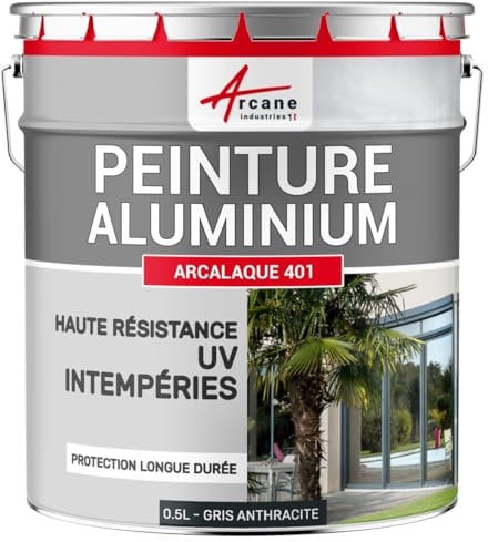 Pintura para Aluminio: Arcalaque 401-0.5 L Gris Antracita - RAL 7016 - ARCANE INDUSTRIES