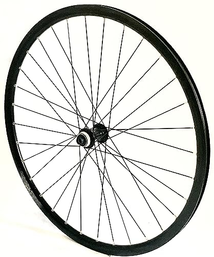 Vuelta Fahrradfelge 28 Zoll Vorderrad inkl. HBRS 470 - Made in Germany Vorderrad Felge Schwarz - Disc Brake,12mm EThru - 622x17C Hohlkammer-Felge 985g, GR 17, Fahrradfelgen Laufrad Fahrrad Rad