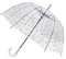 SMATI Paraguas largo – Transparente – Forma de campana – Apertura automática – 8 varillas de fibra de vidrio – Protección contra el viento – Extremadamente estable, Árbol de la vida, multicolor, M,