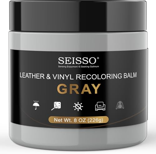SEISSO Juego de Reparación de Cuero, 200 g, Crema de Reparación de Cuero, Restaurador de Cuero, para Cinturones, Zapatos, Asientos de Coche, Sofás