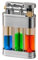 Vintage-Feuerzeug, Retro-Feuerzeug, weiche Flamme, drei klare, sichtbare Öldosen, Kerosin, winddichtes Feuerzeug, seitliches Flaschenzug-Feuerzeug, Vintage tragbares Feuerzeug, Herrenfeuerzeug for Cam