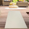 CARPETIA Teppich In- und Outdoorteppich Läufer klein Balkon Terrasse Wintergarten wetterfest Jute Look rundes Linienmuster Creme, 60 x 180 cm