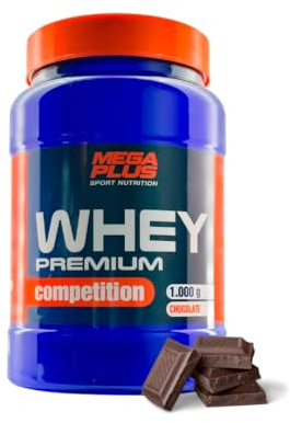 Whey Premium Competition - Mega Plus - proteinas whey - shaker proteinas - Proteína en Polvo para Recuperacíon y Desarrollo Muscular - 5 sabores a elegir (2,5 Kg, Chocolate)