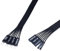 iHaospace PC Motherboard Power SW Splitter Verlängerung Kabel 30CM, Power SW, Power LED, HDD LED, Reset SW Extension Cable