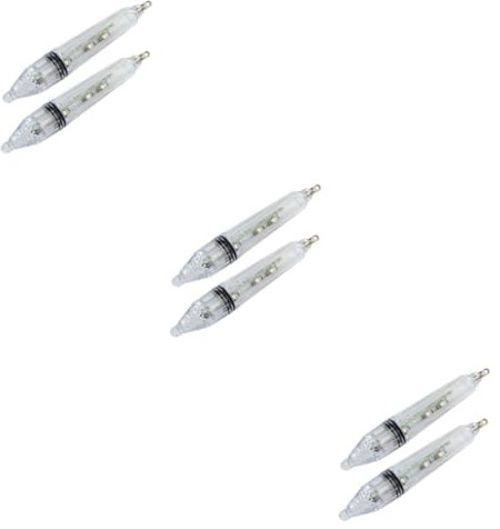 Kisangel 6 Stück LED Lichter Für Angelköder Bootslichter Für Nachtangeln LEDs Fischfinder Lampe LED Blitzlichter Unterwasser Angellicht Unterwasserlichter Zum Angeln Leuchten Grün