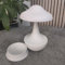 AoLa Pilz Lampe kabellos mit Touch Tischleuchte LED Akku Mushroom Tischlampe RGB16 Farben tragbare Nachttischlampe wiederaufladbare Nachtlichter für Schlafzimmer Büro Restaurants (Weiß)
