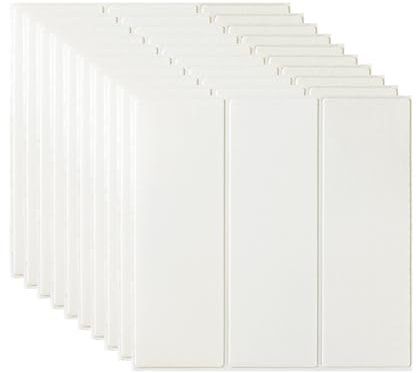Beswitory 3D Panels Wallpaper Wall Stickers - Self-Adhesive and Waterproof Foam Panels, Easy to Install Peel and Stick Design for Home Decor, White, 10-Pack 35x35cm