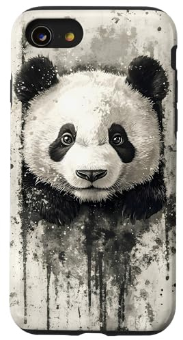 Abbildung „Panda Ink Splash“ Hülle für iPhone SE (2020) / 7 / 8