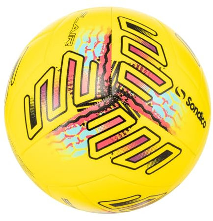 Sondico Unisex Flair 12 Panel Football Yellow Size 5