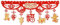 Guirlandes de Nouvel An chinois, décoration à suspendre pour les vacances, la célébration, le festival du printemps, accessoire horizontal