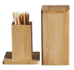 YCCHAH Portastuzzicadenti Porta Stuzzicadenti Semplice Porta Stuzzicadenti Casa Ristorante Porta Stuzzicadenti in Legno Distributori di Stuzzicadenti