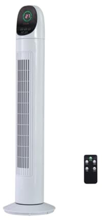 Max Star - Ventilador de Torre Silencioso 86 cm con Pantalla LED, Temporizador Digital y Mando a Distancia | Oscilante, 3 Velocidades, Bajo Consumo – Ideal para Hogar y Oficina - Potente