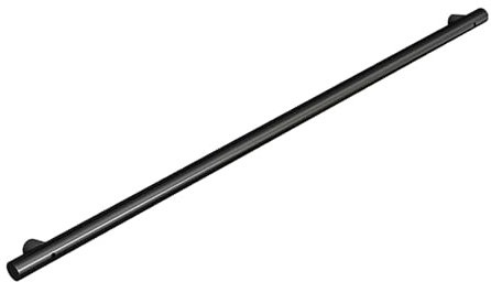 Scala in acciaio inox, 100 cm, maniglia antiscivolo da parete, per interni ed esterni, portico, soppalco, ringhiera nera per sicurezza e supporto