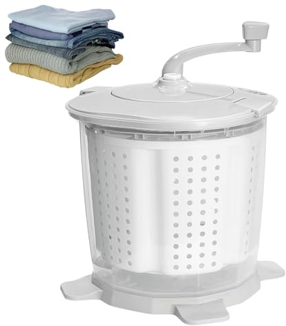 Lavadora Manual Con Cesta De Deshidratación Desmontable, Mini Lavadora Y Centrifugado Portátil Con Manivela, Lavadora 2 En 1, No Requiere Electricidad, Para Apartamento Dormitorio