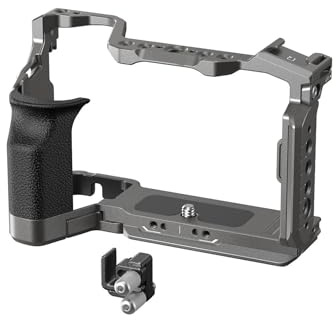 Compatibile con il kit gabbia Sony A7C II | Maniglia in silicone, sgancio rapido, adatto al gimbal RS4 Pro