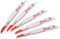 Milwaukee SAB SLAGE AX 230 mm 5 Zähne-5 Stück-48005026, Holz