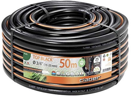 Claber Top Schwarz 19 mm, Gartenschlauch 50 m