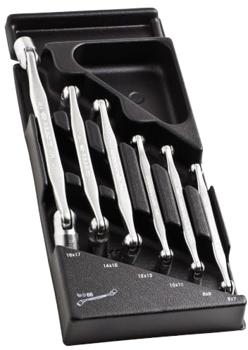 FACOM MOD.66A-1 Hinged Socket Wrenches Module, 6 Pieces
