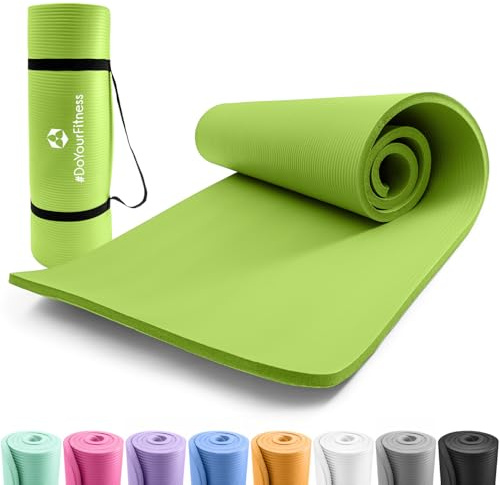 #DoYourFitness x World Fitness | Fitnessmatte Ashanti | 190x100x1cm | Phthalatfrei & rutschfest | Gymnastikmatte ideal für Yoga, Pilates, Fitness, Outdoor im Studio & zu Hause | Grün