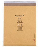 Mail Lite Padded Postal Bag Size K/7 365 x 476mm Gold [Pack of 50]