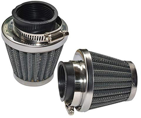 Baitaihem Pack of 2 Motorcycle POD Air Filter Dirt Pocket Bike ATV Pit Bike 35 38 39 40 42 46 48 50 52 54mm (38mm/39mm/40mm)
