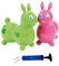 Raffy Hüpfttier + Pumpe von ATC, Set, Rody Hüpfpferd Sprungpferd Cavallo Ledraplastic Gymnic (grün)