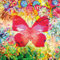 PPD Papillon In Love Servietten, 20 Stück, Tischservietten, Tissue, Bunt, 33 x 33 cm, 1331548