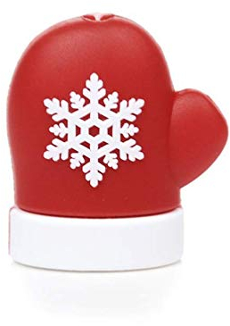 Lazeny 2X USB Kabel Schutz Weihnachten Thema Biss Kabel Cable Saver Protector für Earphones Ladekabel Kabel Schnur Handy-Ladeleitung Schützt vor Biege-Pause (Handschuh)