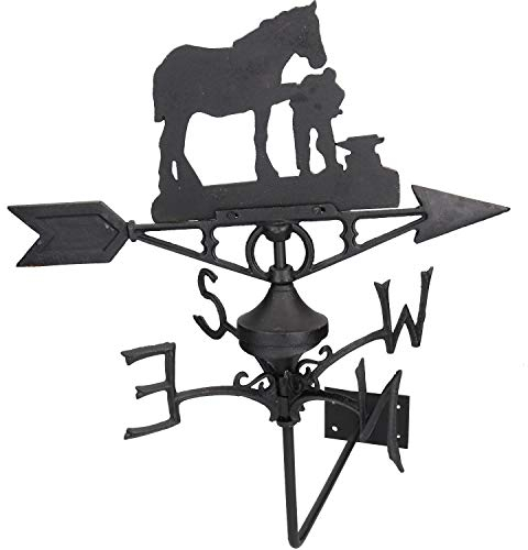 Cheval/Mare marechal-ferrant Girouette Vain Mural, Toit Maison Chaussures