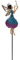 Objektkult Gartenstecker Elfe Metall mit Glitzer-Effekt, farbenfrohe fantasievolle Gartendeko, Blumenstecker für Beet und Zimmerpflanzen, mit Stecker56cm hoch, Modell nach Wahl, Modell:mit Band