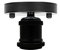 LEDSone Single Head Fully Earth Ceiling Light Retro Flush Mount E27 Lamp Ceramic Holder Sconce Chandeliers (Black)