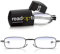 Blue Light Blocking Folding Glasses 2.0: Read Optics Mens & Womens +1 to 3.5 Foldable Reading Spectacles for Computer Screen + Anti Glare & UV Filter for 100% Protection. Pocket Case. Difuzer Lens