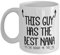 MIPOMALL Grandsons Mug - Gifts for Grandson - This Guy has The Best Nana - Fathers Day - Coffee Mugs - wm7404