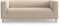 MASTERS OF COVERS Ersatzsofabezug für IKEA Klippan 2-Sitzer, Klippan 2 er Sofabezug, Loveseat, Sofa Überzug, 180 cm x 85 cm x 58 cm (Helles Khaki, Polyester)