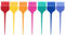 Spazzola per Tintura per Capelli, ANGGREK 7 Pezzi Set di Pennelli per Tintura per Capelli Colorati Kit di Strumenti per la Colorazione dei Capelli del Barbiere Parrucchiere Spazzola per lo Styling