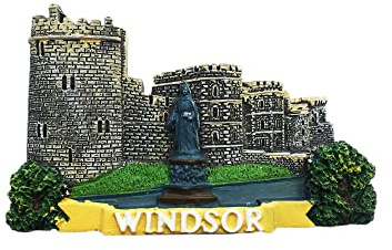 Windsor Castle England UK 3D-Kühlschrankmagnet Souvenir Geschenk, Harz, handgefertigt, Windsor-Kühlschrankmagnet für Zuhause und Küche
