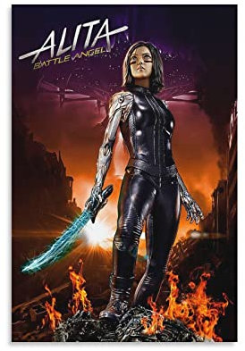 Alita Battle Angel Filmposter 6 Wandkunst Poster Drucke Home Decor Bild Leinwand Malerei Poster 40 x 60 cm