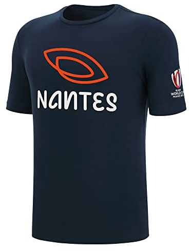 Macron T-Shirt für Erwachsene, Rugby Nantes World Cup 2023, offiziell