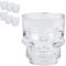Oceano Bicchieri Teschio Vetro Birra Boccale Shot Chupito Tazza Whisky Vodka Amaro Vino Birra Rum Liquori idea regalo compleanno festa del papà halloween bar pub skull cranio (6PZ 50ML)