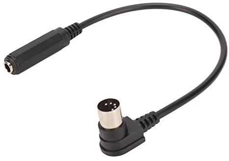 5-poliges DIN-Kabel, MIDI-Kabel, 6,35 Mm auf MIDI-TRS-Stereo-Klinkenstecker, Stereo-Audiokabel für Lautsprecher, Verstärker, Mixer und Recorder