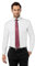 Vincenzo Boretti Camicia Uomo Eleganti, Taglio Aderente/Slim-Fit, Collo Classico, Manica Lunga, in Tinta Unita - Non Stiro/Non-Iron Bianco 39-40