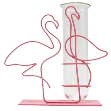 Metall Eisen Glas Reagenzglas Vase Blumenständer Ornamente Blumenarrangement