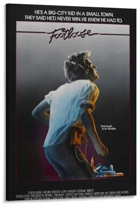 Footloose Retro Filme Poster 80er Jahre Vintage Poster Druck Kunst Wandmalerei Leinwand Poster Modern Bedr