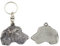 Art-Dog Niedlicher Hundeschlüsselanhänger - Exklusive Kollektion Irish Wolfhound Schlüsselanhänger Hund - Versilberte Keyring mit 2,5 Schloss - 4x5x9cm